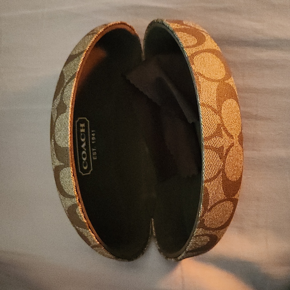 Coach Clam Shell Sunglasses Case - Picture 2 of 4